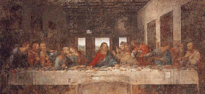 LEONARDO da Vinci The Last Supper France oil painting art